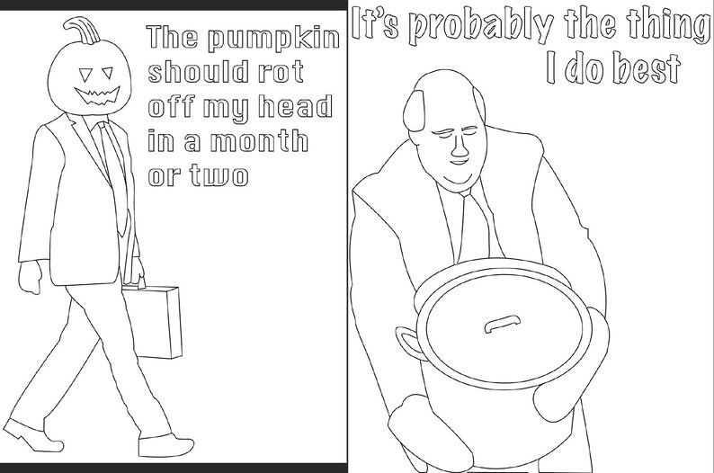 The Office Coloring Pages - Etsy