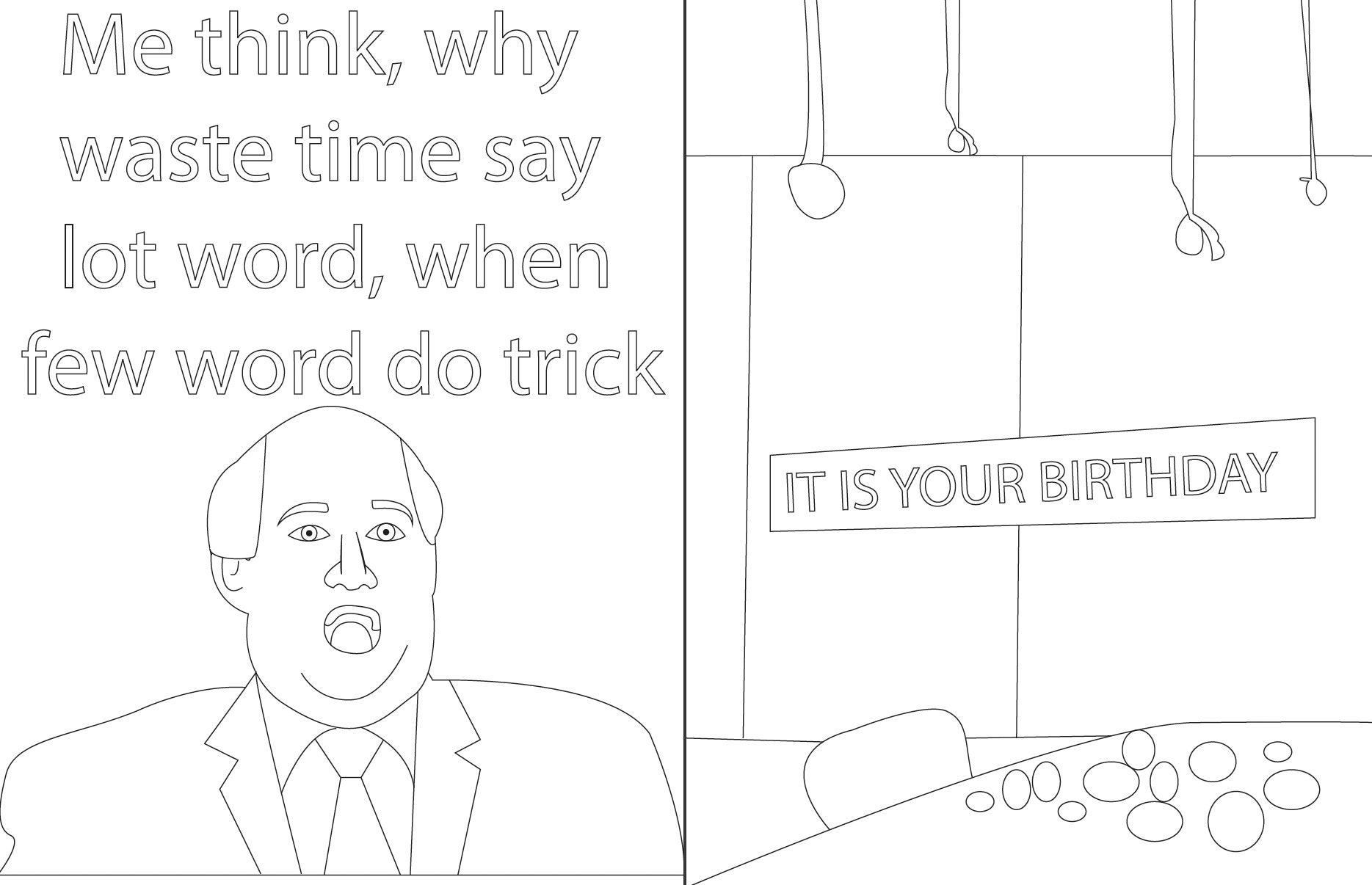The Office Coloring Pages - Etsy