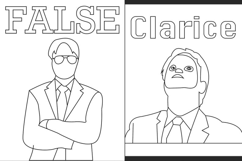 The Office Coloring Pages Etsy