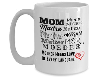 Best Mothers Day Mug Gift For Mom From Daughter Or From Son Is To Say Happy Mother's Day. Coffee Or Tea Mug Gift For Her Is Our #1 Mom Gift!