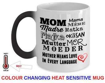 Mom Gift Color Changing Mug, Magic Mug A Perfect Mother's Day Gift For Mom From Daughter Or From Son. Get Our Mothers Day Mug Coffee Mug!