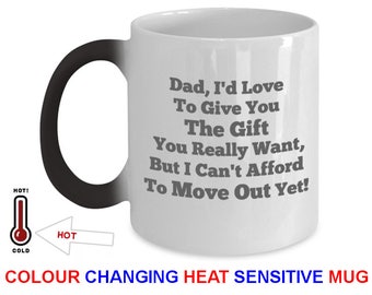 Dad Gift From Son Color Changing Mug Magic Mug Perfect Father's Day Gift For Dad From Daughter. Our Fathers Day Mug Coffee Mug Is #1 Dad Mug