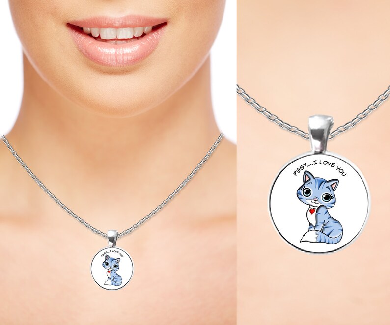Cat Lover Gift For Her Crazy Cat Lady Or Not Silver Cat image 1