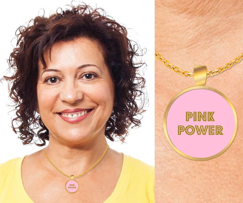 Pink Power Pink And Gold Party Favorite Hot Pink Necklace Is image 1