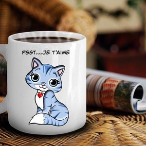 Je t'aime tasse céramique, Tasse à café, Tasse de café, Thé, Cat Lover Gift For Her, Crazy Cat Lady Or Not Get Our Cute Cat Mug & Kitty Mug image 4