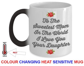 Mom Gift From Daughter Color Changing Mug Magic Mug Perfect Mother's Day Gift For Mom From Son. Our Mothers Day Mug Coffee Mug Is #1 Mom Mug