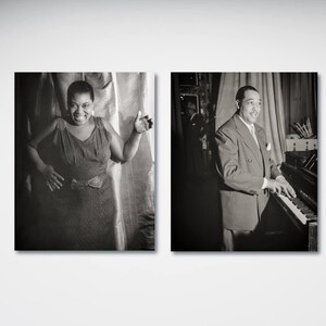 Duke Ellington Photo and Bessie Smith Photo, Blues & Jazz Music Photo Collection, African American Art, Black Art,  Black American
