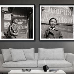 African American Photography, Black Art, Two Harlem Newspaper Boys, Gordon Parks, Black Americana Wall Art, Photo Wall Collection