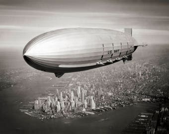 AIRSHIP BALLOON PRINT IMAGE PHOTO -G10 Rare New Decal LED ZEPPELIN STICKER