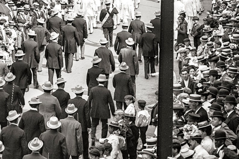 Old Buffalo NY Photo, Labor Day Parade, New York State, Black White Photography, Wall Art, Poster Art, 1900 image 4