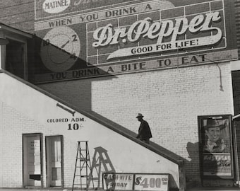 African American Photo, Black Art, Colored entrance at theater, Belzoni, MS Delta, Black Art Print, Wall Art, 1939, Marion Post-Wolcott