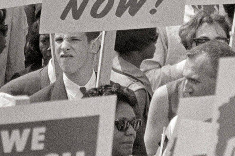 1963 March on Washington Print: Civil Rights Protest Signs image 5