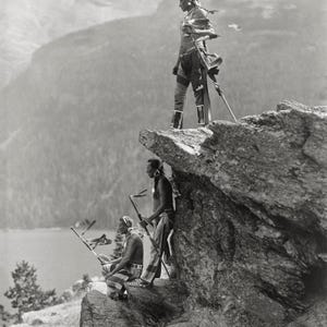 Blackfoot Indian Photography by Roland Reed, 1910, Set of Two Prints image 5