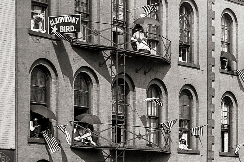 Old Buffalo NY Photo, Labor Day Parade, New York State, Black White Photography, Wall Art, Poster Art, 1900 image 2