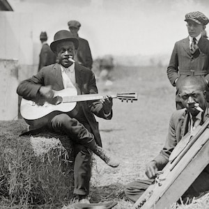 1920s Blues Musicians Photo: Vintage Black Americana Wall Art