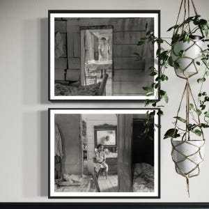 African American Photography, Black Art, Portrait of young black girls, Greensboro, Georgia Black and White Art Print, Wall Art, Jack Delany
