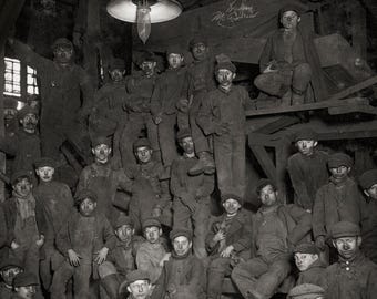 Coal Miners, Lewis Hine, Child Labor, South Pittston, Pennsylvania, 1911