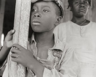 African American Photo, Portrait of a boy, 1941, Greensboro, Alabama, Black Art Print, Wall Art