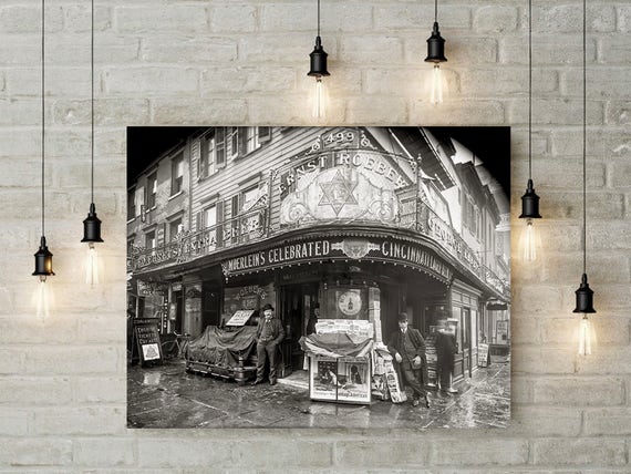 Moerlein Beer Saloon 1900 Moerlein S Tap Room Manhattan Ny Bar Art Kitchen Art Gift Cincinnati Beer Lovers
