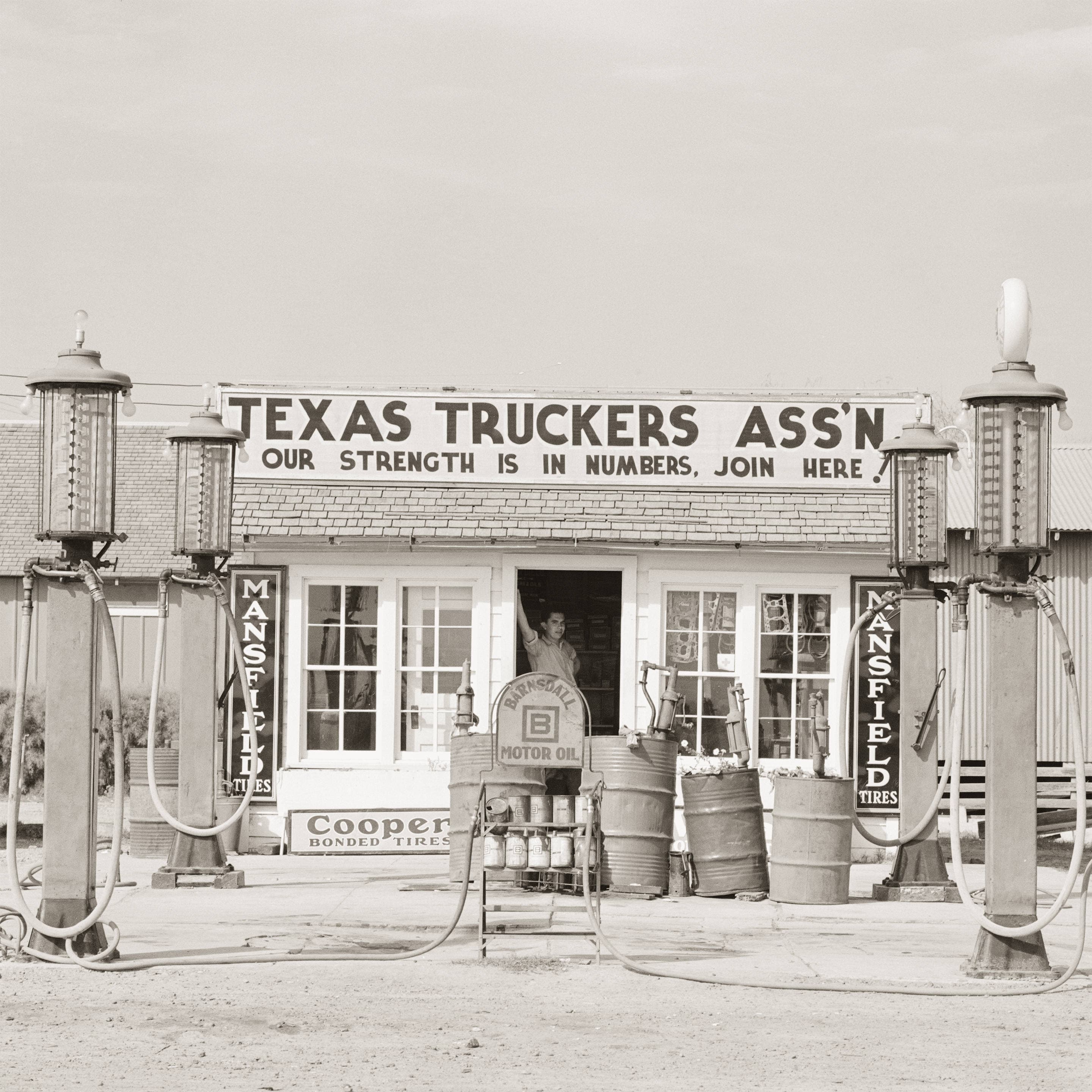 Old Texas Gas Station Photo Edcouch Art Print Black & Etsy