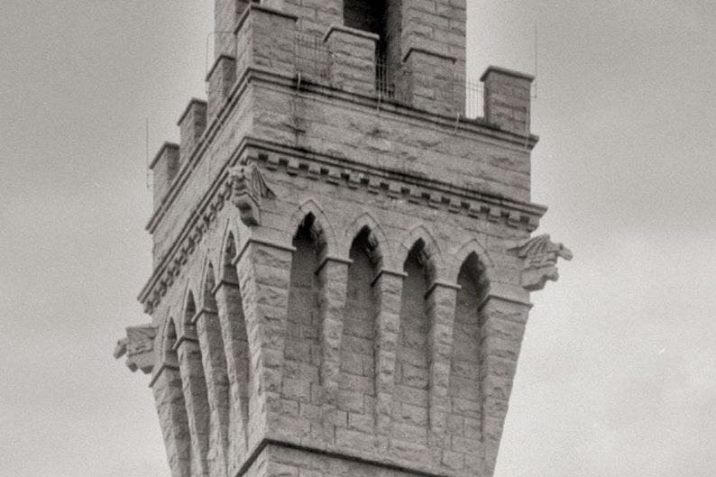 Provincetown MA Photo, Pilgrim Monument, Barnstable County, MA, Historical Provincetown, Wall Art, Home Decor, Black White, Summer, 1937 image 4