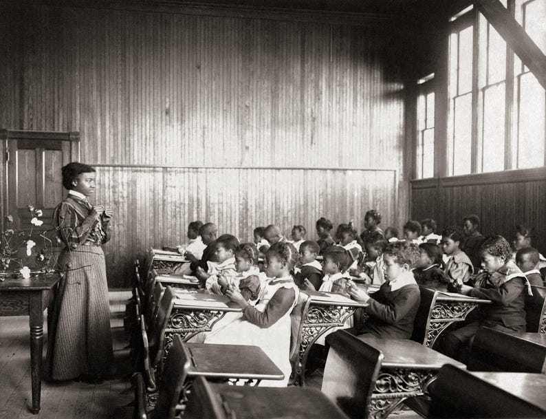 African American Vintage School Photo Wall Collection, Early 1900s immagine 2