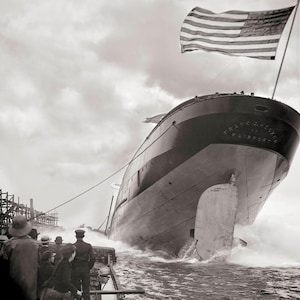 Ship Photo, Launch of the Frank J. Hecker, 1905, Freighter, Great Lakes