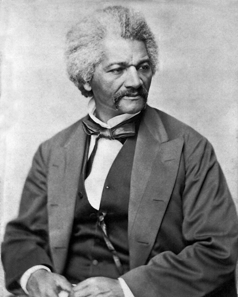 Frederick Douglas Portrait Photo 1870 Abolitionist African Etsy