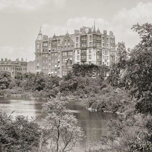Vintage Photo of The Charlesgate, Boston, MA, Circa 1900, Old Black and White Print of Boston, Massachusetts