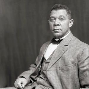 Booker T. Washington Portrait Photo, 1895,  Black and White Photography, African American Art