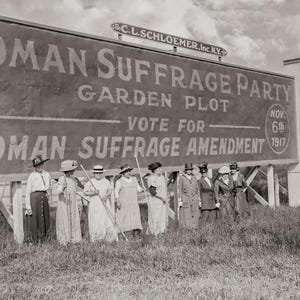 Suffragettes Protesting for Equality, Equal Pay, Black White Photography Print, Voting Rights, Equal Rights, Resist, Wall Art Decor, 1917