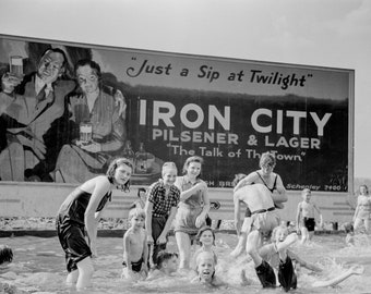 Pittsburgh, Pennsylvania, Iron City, 1943, Old Pittsburgh Photos, Vintage Pennsylvania, Black White, Pittsburgh PA, Photography, Poster