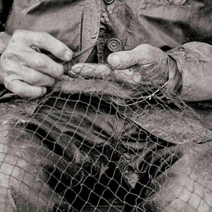 Cape Ann Fisherman Photo: Vintage New England Coastal Art Print zdjęcie 3