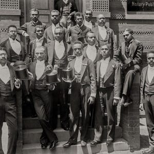 Class Photo, Howard University Circa 1900, African American Art, Law Class of 1900, Howard University, Washington DC, Black Men Photography