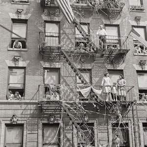 Old New York City Photo, Little Italy, Parade, Housewarming Gift, New York, NY, Mott Street, Manhattan, NY, 1940s