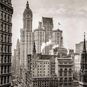 Singer Building Photo Print: Vintage NYC Black & White Wall Art