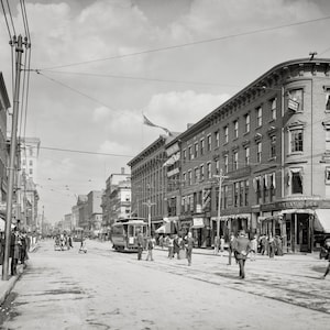 Worcester MA, 1906 Old Photo, Historical Prints, Vintage Massachusetts  Photo