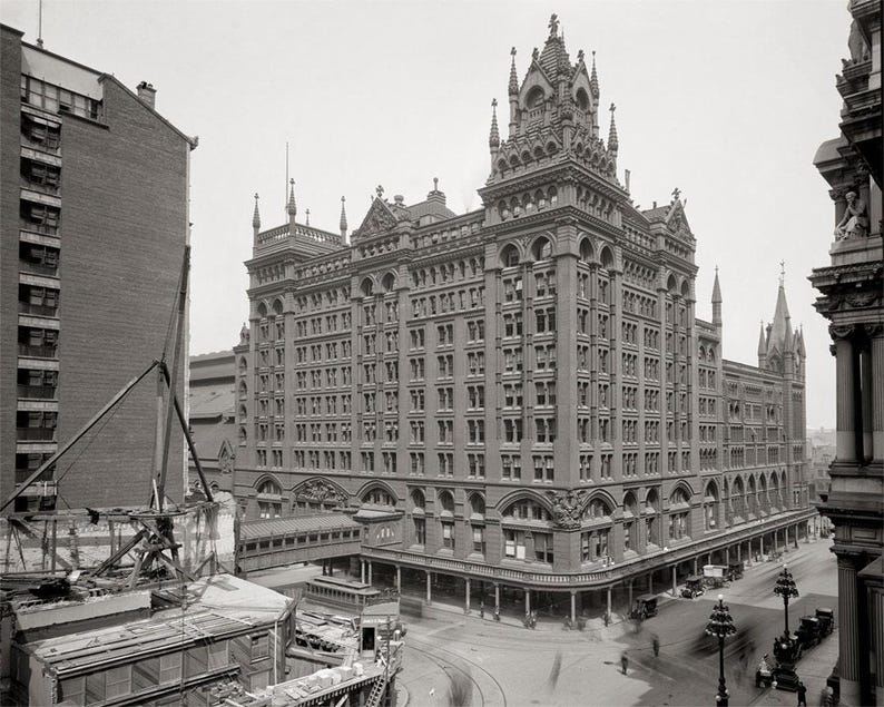 Broad Street Station, Philadelphia PA: Early 1900s Architecture Print zdjęcie 1