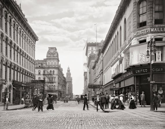 Old Toledo Ohio Photo Madison Avenue Old Toledo Pictures Etsy