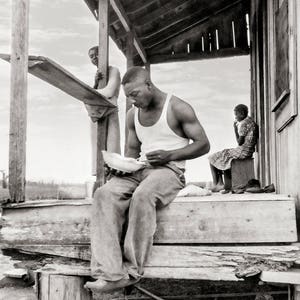 African American Photography, Black Art Print, Dorthea Lange, Sharecroppers Eating, 1937, Clarksdale, MS, African American Wall Art