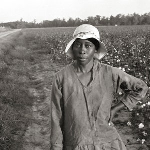 African American Photo, Portrait of young black girl, 1935, Pulaski County, Arkansas, Black and White Art Print, Wall Art