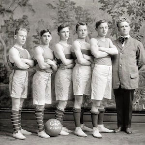 Georgetown Basketball Photo, early 1900s, Georgetown University, Washington DC, Georgetown Fan, Black White, Gift, Basketball Player
