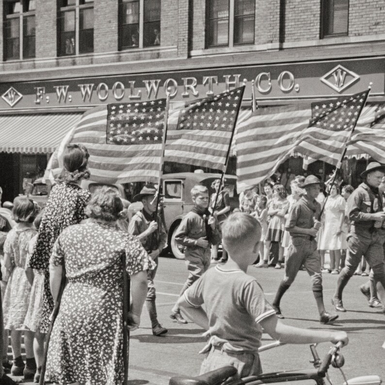 Old Photo of Wisconsin Fourth of July Parade Watertown Etsy