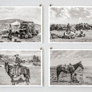 Cowboy Photos, Black and White Cowboy Photography, Farmhouse Modern, Country Wall Decor, Cowboy Decor, Farmhouse Wall Decor