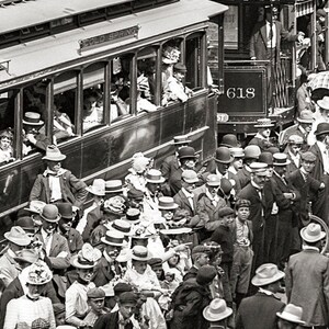 Old Buffalo NY Photo, Labor Day Parade, New York State, Black White Photography, Wall Art, Poster Art, 1900 image 3