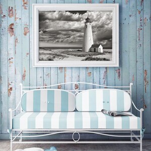 Nantucket Lighthouse Photo: Coastal Beach House Decor image 2