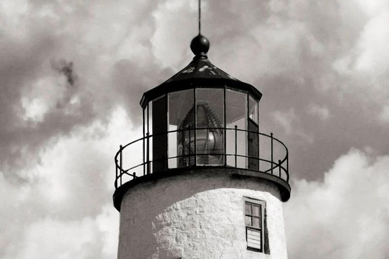 Nantucket Lighthouse Photo: Coastal Beach House Decor image 3