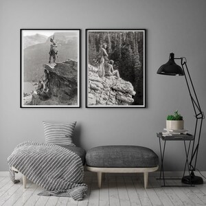 Blackfoot Indian Photography by Roland Reed, 1910, Set of Two Prints image 2