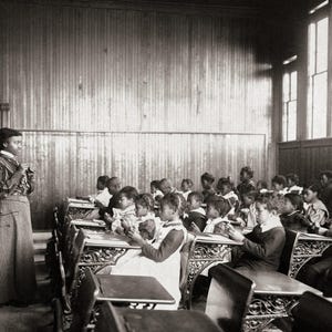 African American Students and Teacher Photo: Whittier School, Virginia 1899