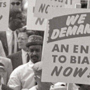 1963 March on Washington Print: Civil Rights Protest Signs image 3